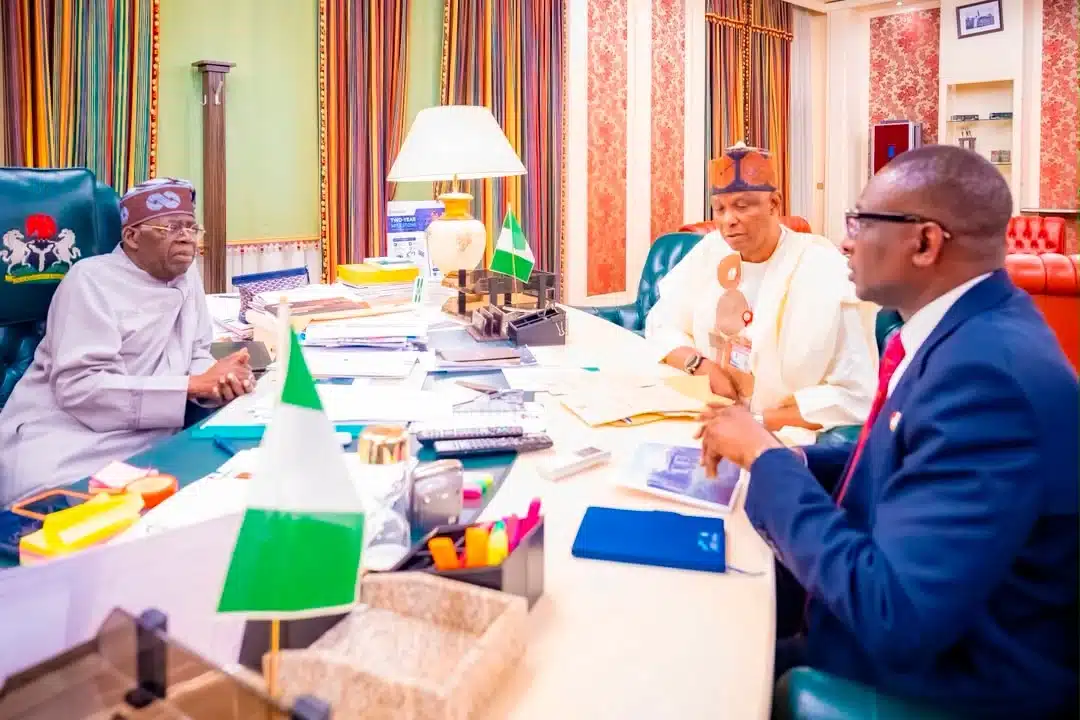 Tinubu Meets EFCC Chairman, Minister Of Housing
