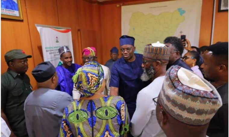 Former Ekiti State Governor, Ayodele Fayose During REA Inauguration