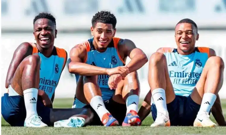 Vinicius Junior, Jude Bellingham, and Kylian Mbappé