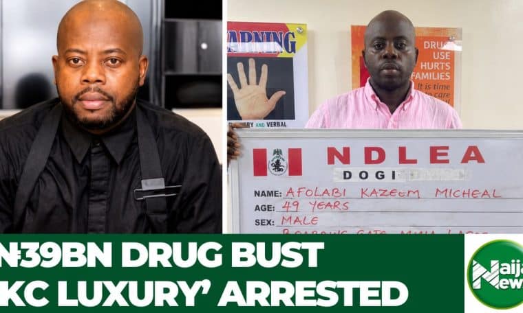 VIDEO: NDLEA Arrests ‘KC Luxury’ Over Alleged ₦39bn Illicit Substance