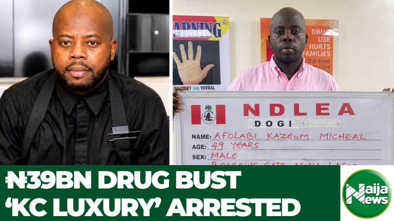 VIDEO: NDLEA Arrests ‘KC Luxury’ Over Alleged ₦39bn Illicit Substance