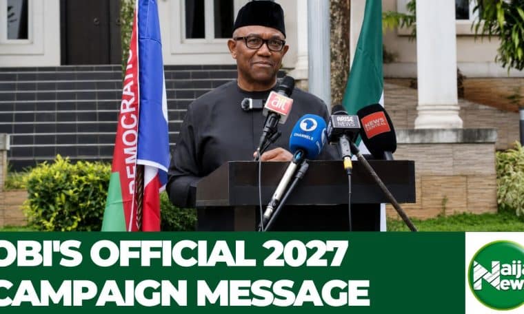Peter Obi Reveals His 2027 Mission As Presidential Campaign Officially Begins