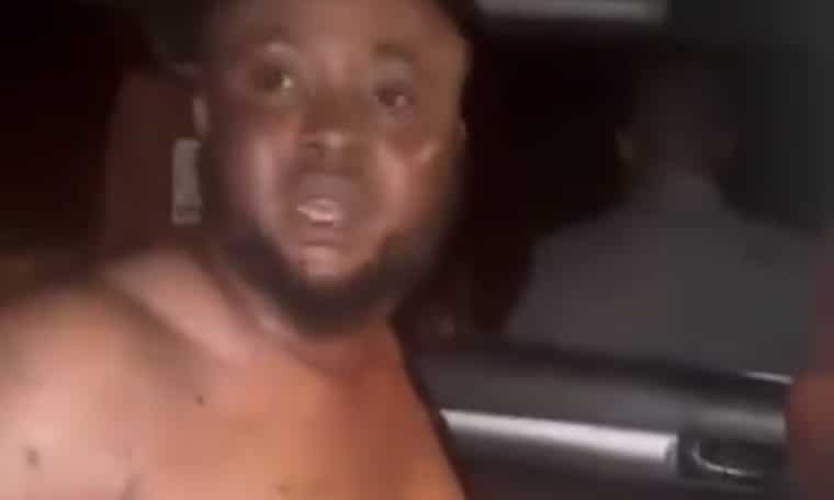 The arrested suspect.
