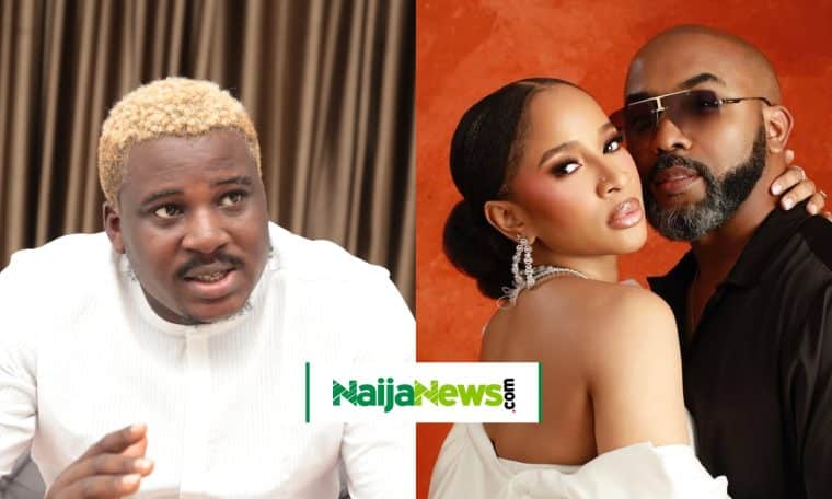 L-R: Isbae U - Adesua Etomi and Banky W