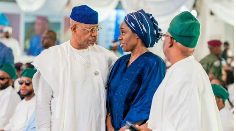 Photos: Osinbajo, Fashola, Other Top Dignitaries Attend Kemi Adeosun’s Husband’s Burial