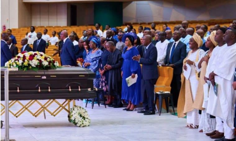 Kemi Adeosun's Husband's Burial