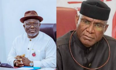 L-R Governor Sheriff Oborevwori and Ovie Omo-Agege