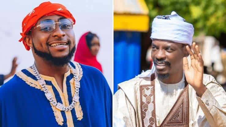 L-R Nigerian Singer, Davido and Former Presidential Aide, Bashir Ahmad