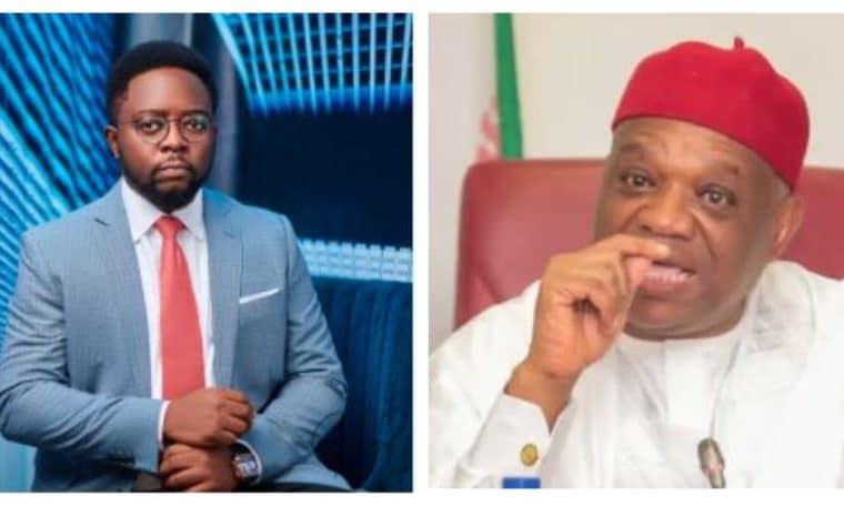 L-R Seun Okinbaloye and Senator Orji Kalu