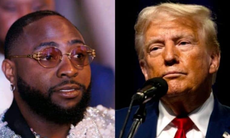 Nigerian Singer Davido and President Donald Trump
