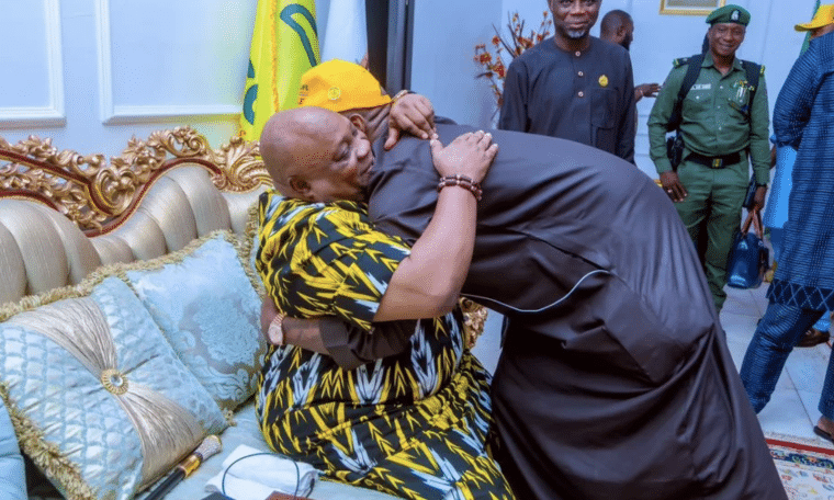 Osun State Governor Ademola Adeleke and Davido (Photo Credit: 𝕏 @davido)
