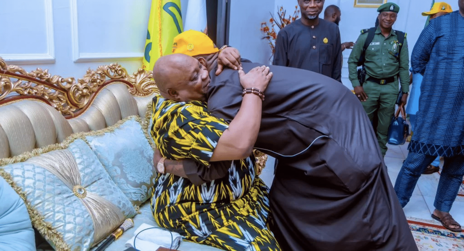 ‘Come Give Me A Hug’ – Gov. Adeleke Breaks Down In Tears While Speaking With Davido