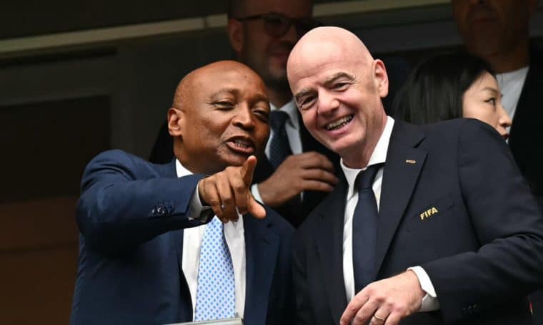 L-R: CAF President Patrice Motsepe and FIFA President Gianni Infantino