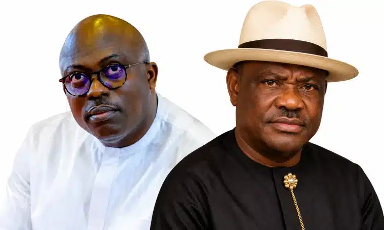 Rivers State Governor, Siminalayi Fubara, and FCT Minister, Nyesom Wike
