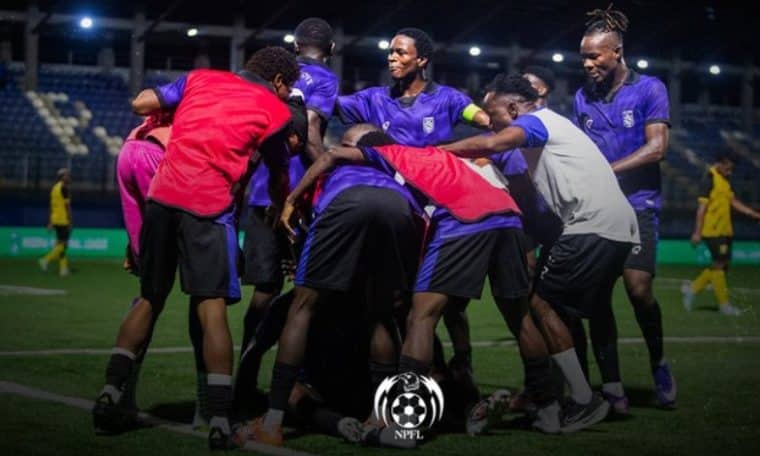 Sporting Lagos players after returning to the NPFL
