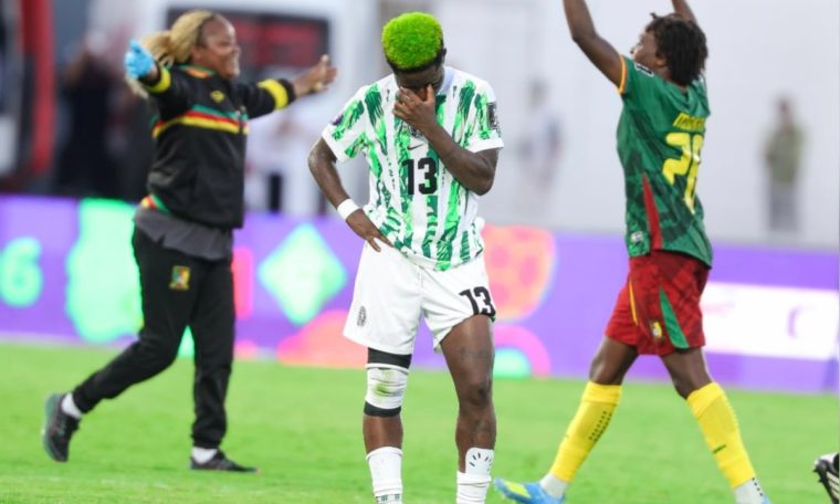 Super Falcons and Cameroon players after their WAFCON 2026 quarter-final clash.