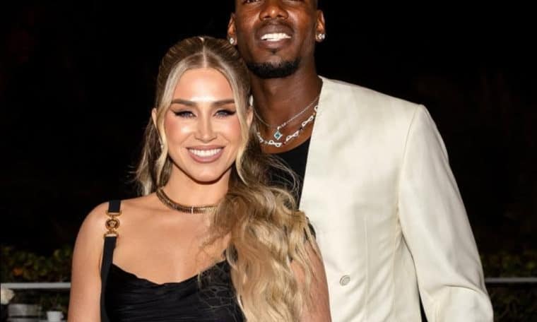 File photo of Paul Pogba’s wife, Zulay Pogba and the footballer.