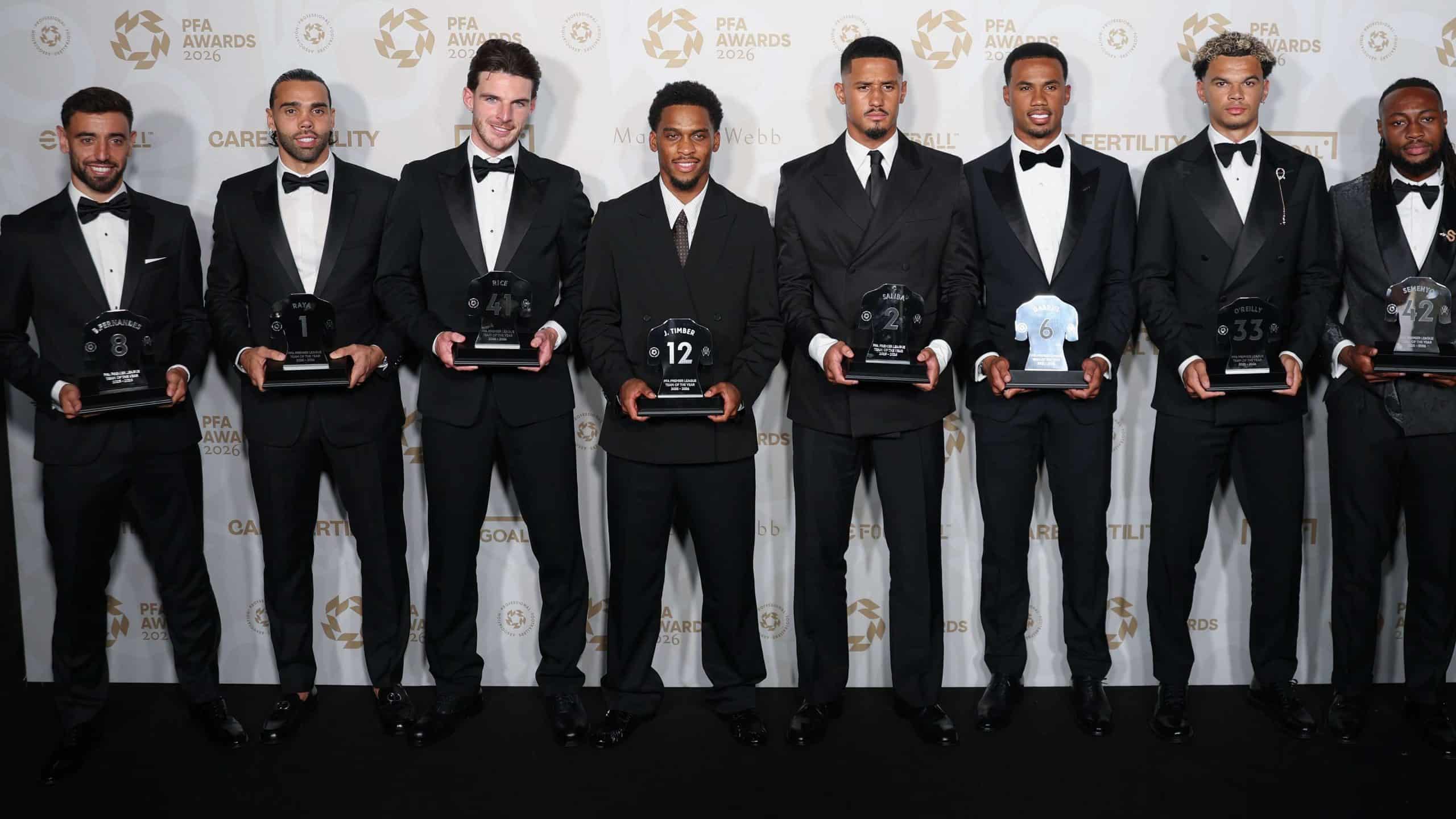 Arsenal, Man City Dominate 2025/2026 PFA Premier League Team Of The Year