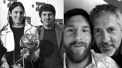 Lionel Messi and Jorge Messi