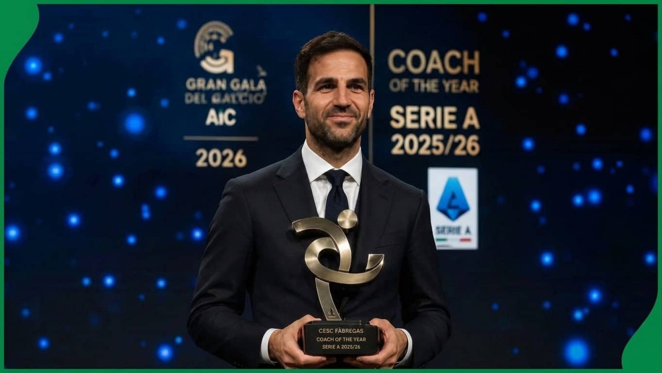 Cesc Fabregas Named Serie A Coach Of The Year