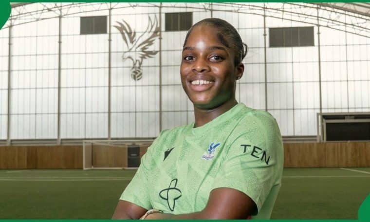 Super Falcons goalkeeper Comfort Erhabor.