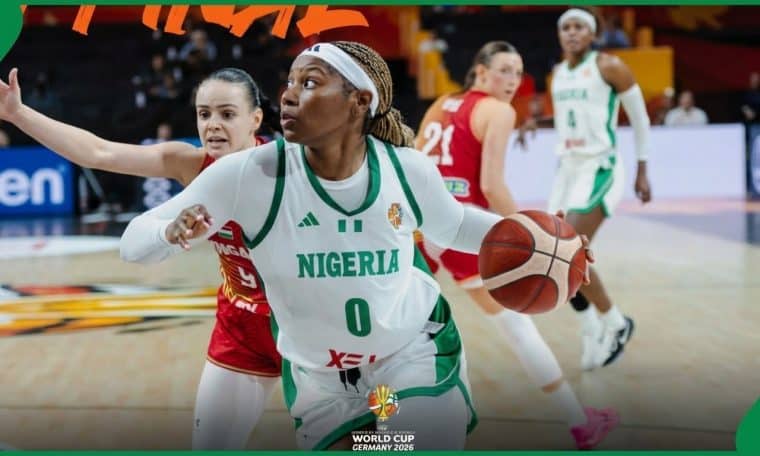 D'Tigress of Nigeria in action against Hungary on September 5, 2026.