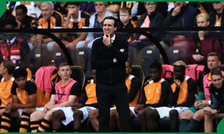 Aston Villa coach, Unai Emery.