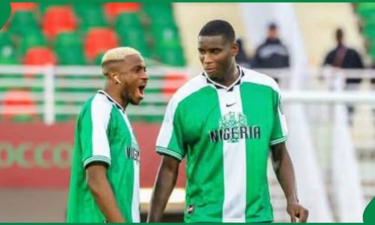 Super Eagles strikers Victor Osimhen and Paul Onuachu