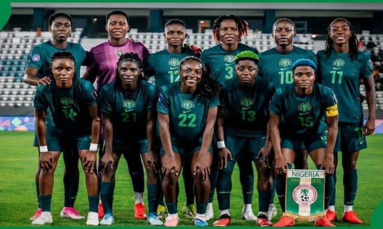 Super Falcons of Nigeria team.