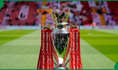 Premier League trophy.