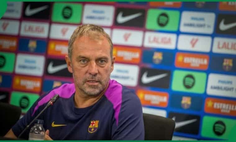 FC Barcelona coach Hansi Flick