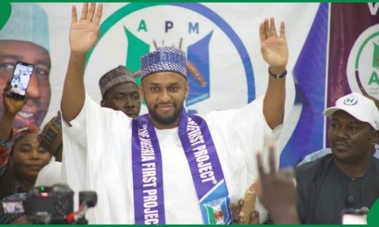 Abdulrahman Haske during his defection ceremony in Adamawa state on Saturday, September 12, 2026.