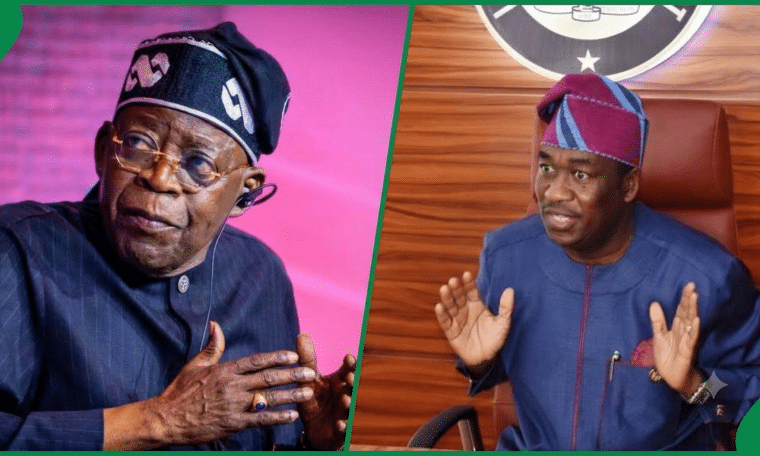 Bola Ahmed Tinubu and Babafemi Hamzat
