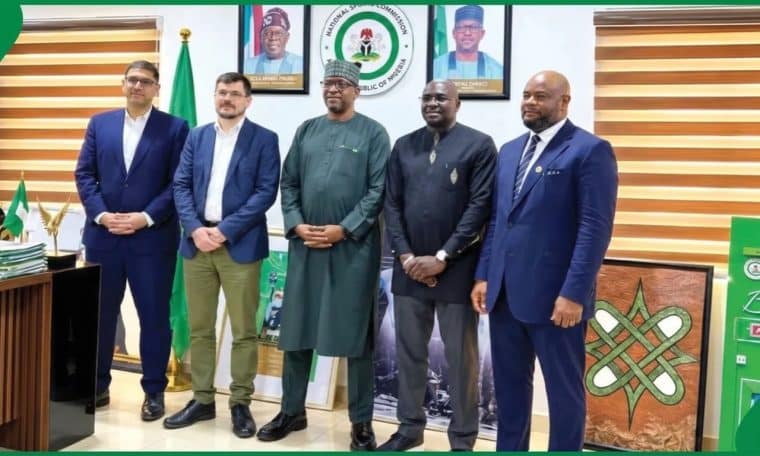 Shehu Dikko (Middle) alongside FIFA and CAF assessment team.
