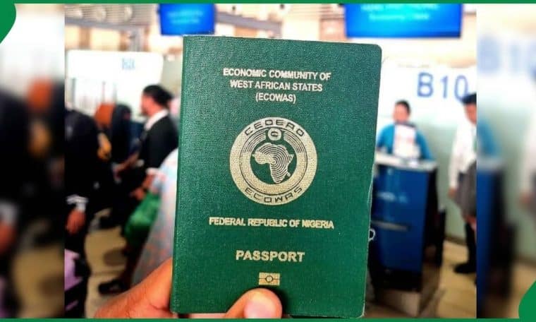 A Nigerian passport