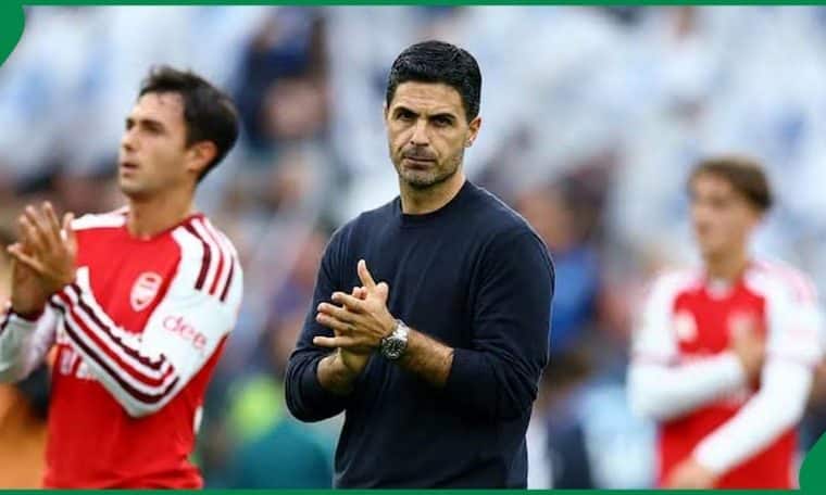 Arsenal coach Mikel Arteta left dejected after suffering the first Premier League defeat of the season today, September 19, 2026.
