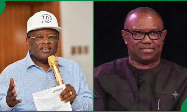 Minister of Works, David Umahi and Presidential Candidate of the NDC, Peter Obi