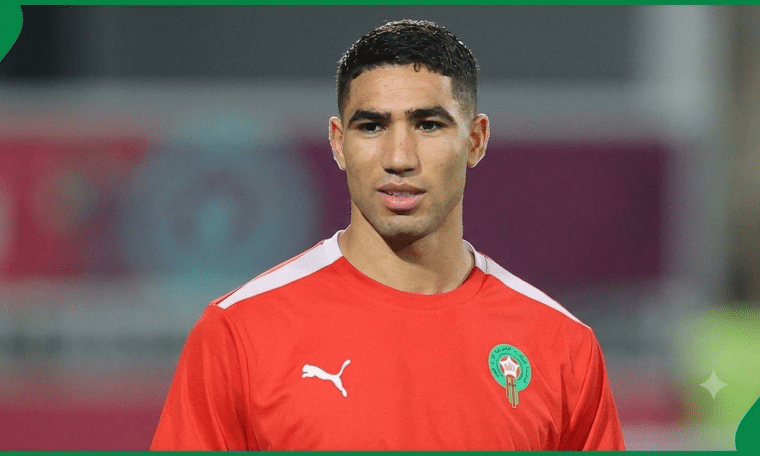 Paris Saint-Germain defender Achraf Hakimi