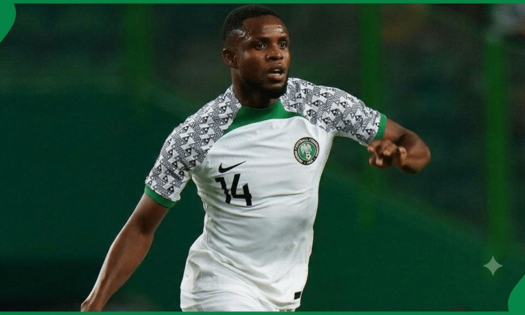 Super Eagles midfielder Frank Onyeka