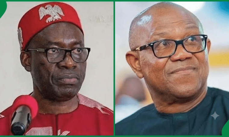 Governor of Anambra State, Charles Soludo and NDC Presidential Candidate, Peter Obi