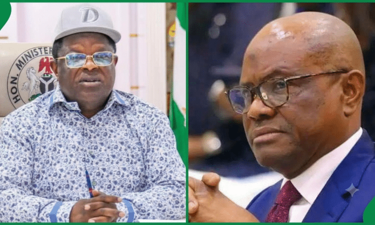 Minister of Works, David Umahi and Minister of the FCT, Nyesom Wike