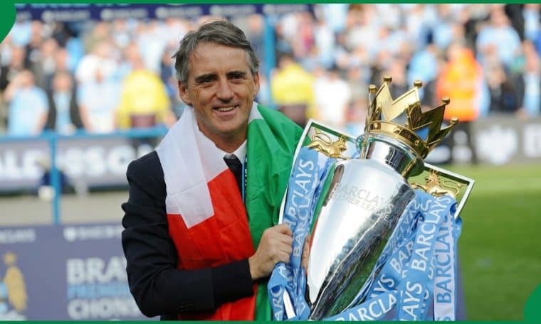 Manchester City Coach Roberto Mancini