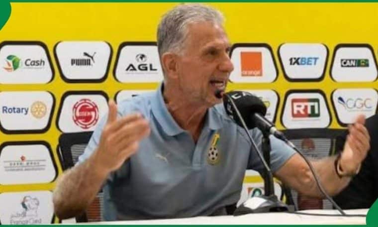Ghana head coach Carlos Queiroz