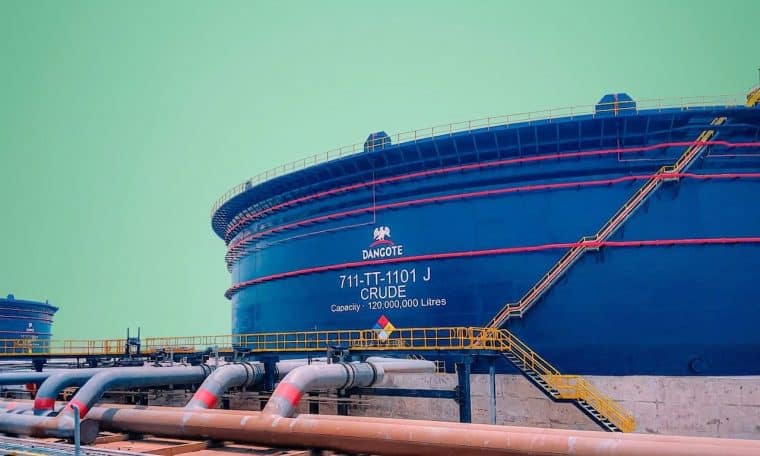 Dangote Refinery Tanks