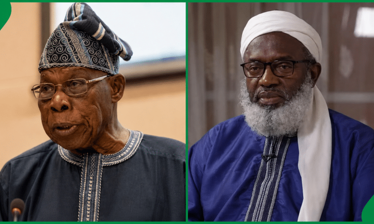 Ex President, Olusegun Obasanjo and Ahmad Gumi