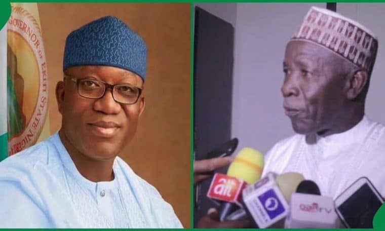 Former Governor, Kayode Fayemi and Buba Galadinma