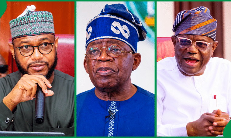 Gov Dauda Lawal, Bola Tinubu and Nyesom Wike