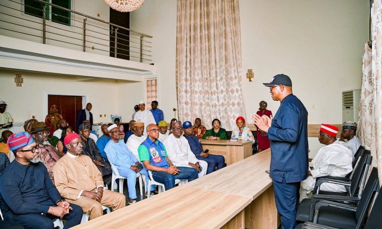 Peter Obi, Kwankwaso meet NDC candidates at Obidient Headquarters
