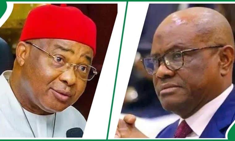 Hope Uzoimma and Nyesom Wike