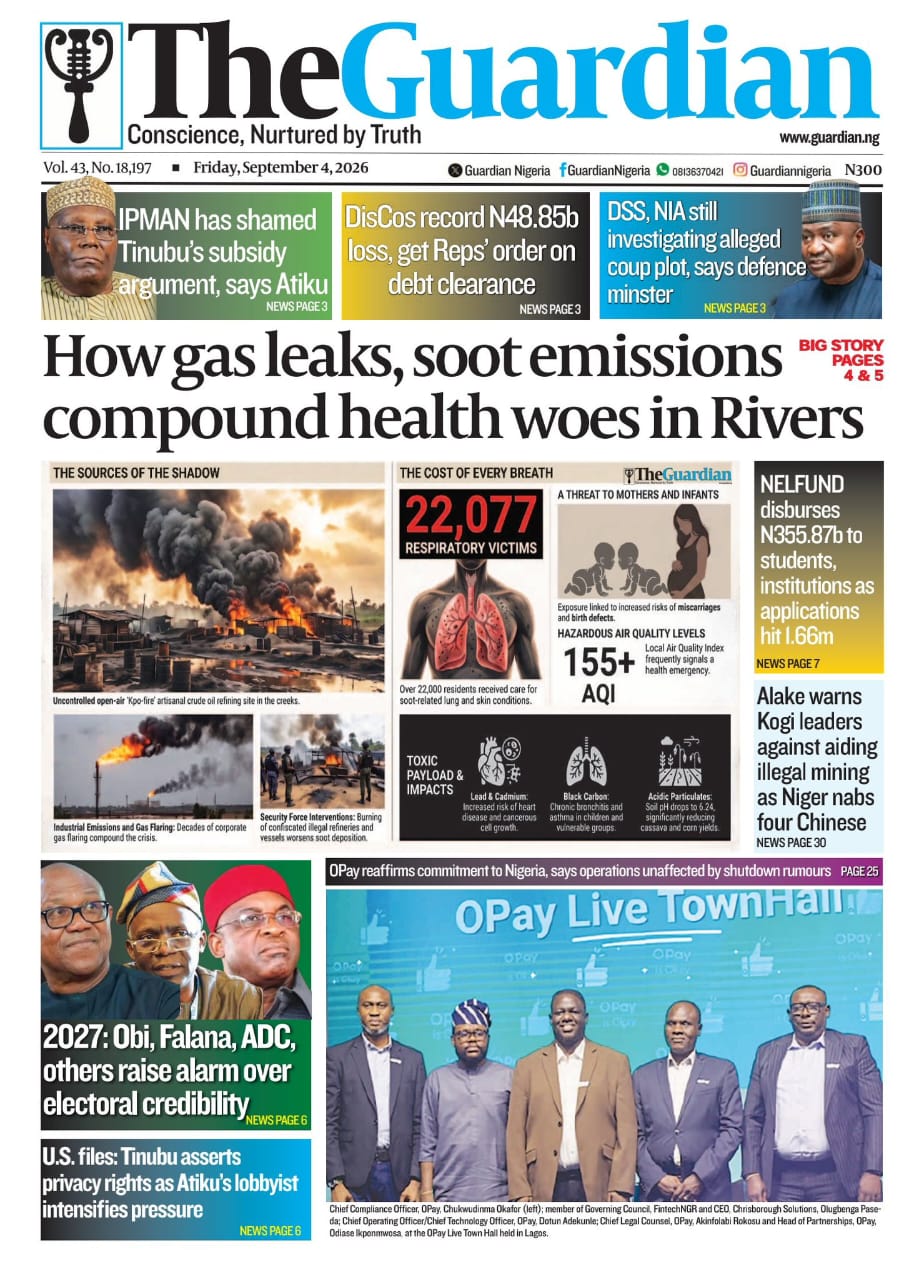 Nigerian Newspapers Daily Front Pages Review | Friday, 4th September, 2026